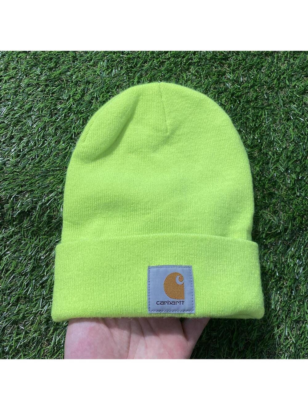 Carhartt WIP yellow beanie